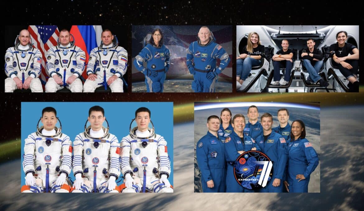 19 astronautes sur orbite, un nouveau record