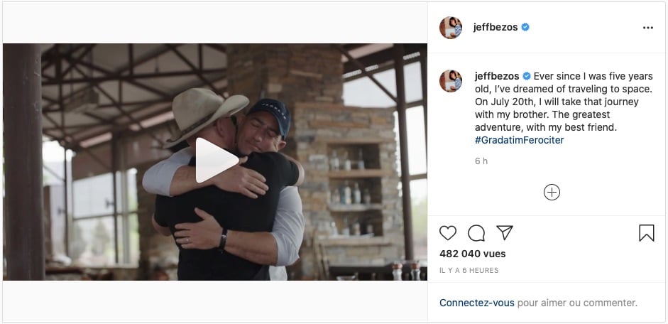 Jeff Bezos dans l’espace avec son frère