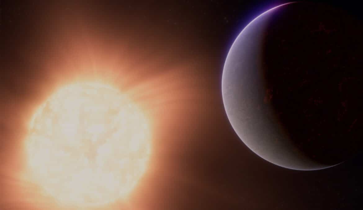 Le Webb dévoile l’étonnante atmosphère d’une super-Terre