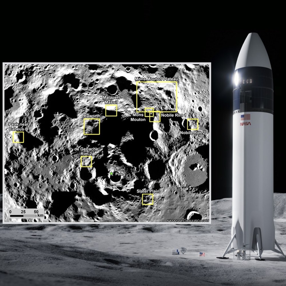 Artemis III : la NASA affine sa sélection de sites pour l’alunissage