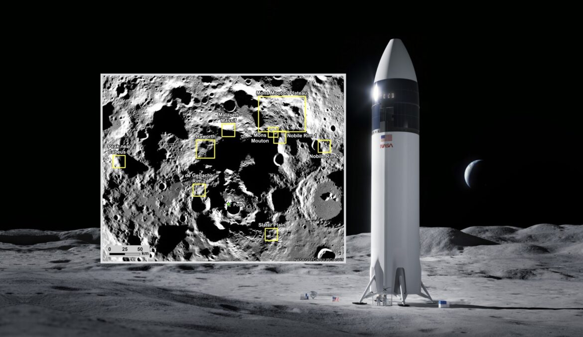 Artemis III : la NASA affine sa sélection de sites pour l’alunissage