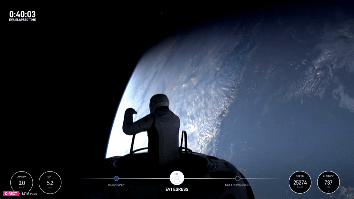 Polaris Dawn : SpaceX réalise la première sortie extravéhiculaire privée