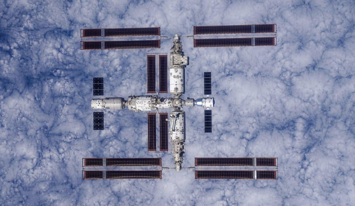 La station spatiale chinoise vue depuis l’orbite