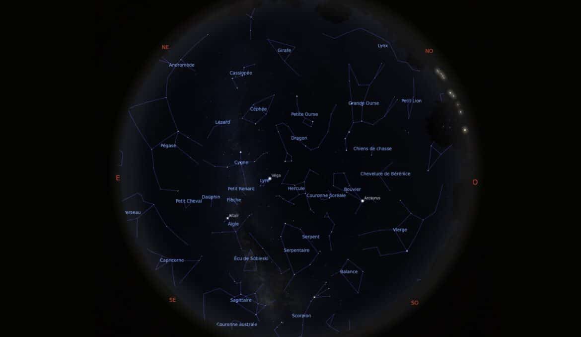 Le ciel de juillet 2023