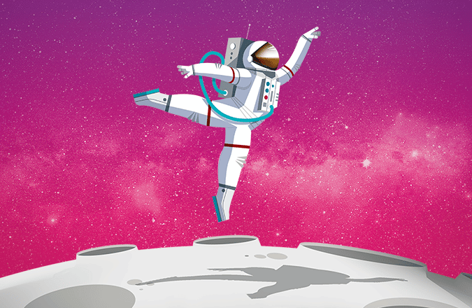 Sur la Lune, on est 6 fois plus léger que sur la Terre !