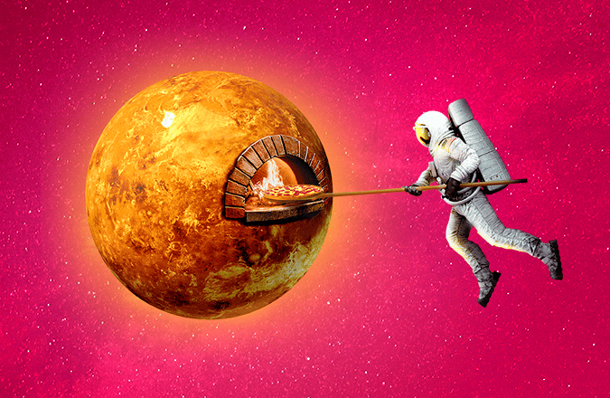 Sur Vénus, la température moyenne est de +462°C !