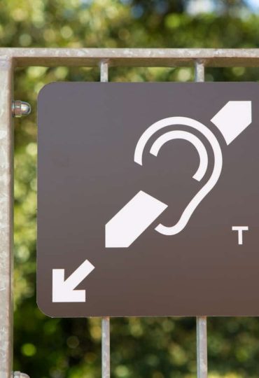 Pictogramme oreille barrée - boucle magnétique