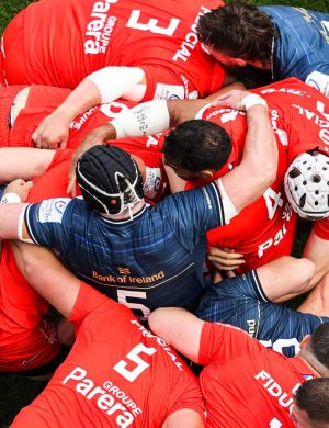 Heineken Champions Cup Semi-Final, Aviva Stadium, Dublin 29/4/2023
Leinster vs Toulouse
A view of a maul 
Mandatory Credit ©INPHO/Gary Carr
