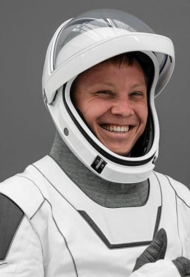 Roscosmos cosmonaut and SpaceX Crew-9 Mission Specialist Aleksandr Gorbunov gives a thumbs-up in his pressure suit at SpaceX headquarters in Hawthorne, California. Credit: SpaceX