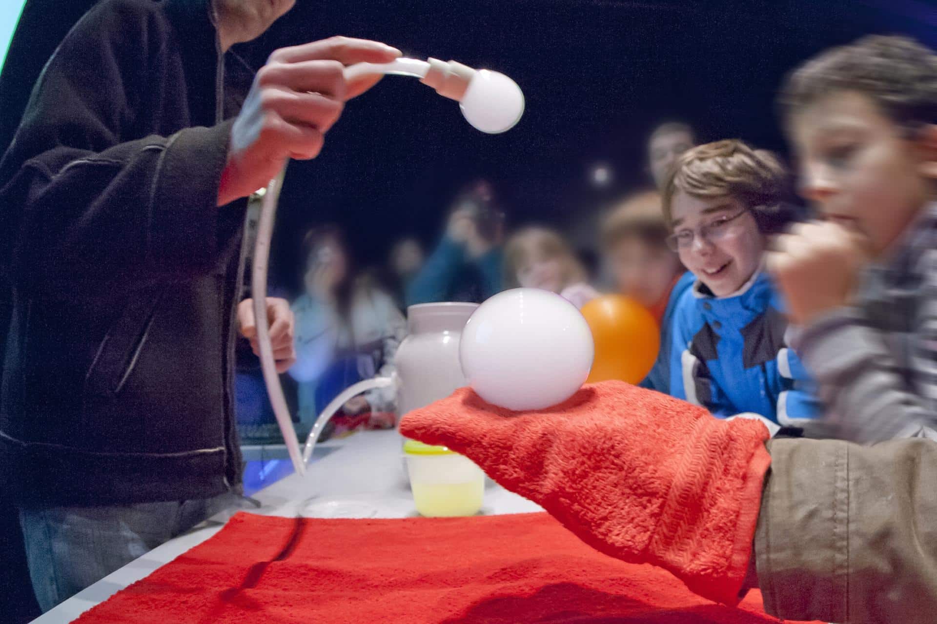 Expérience du Labo Mars dans l'exposition Explore Mars