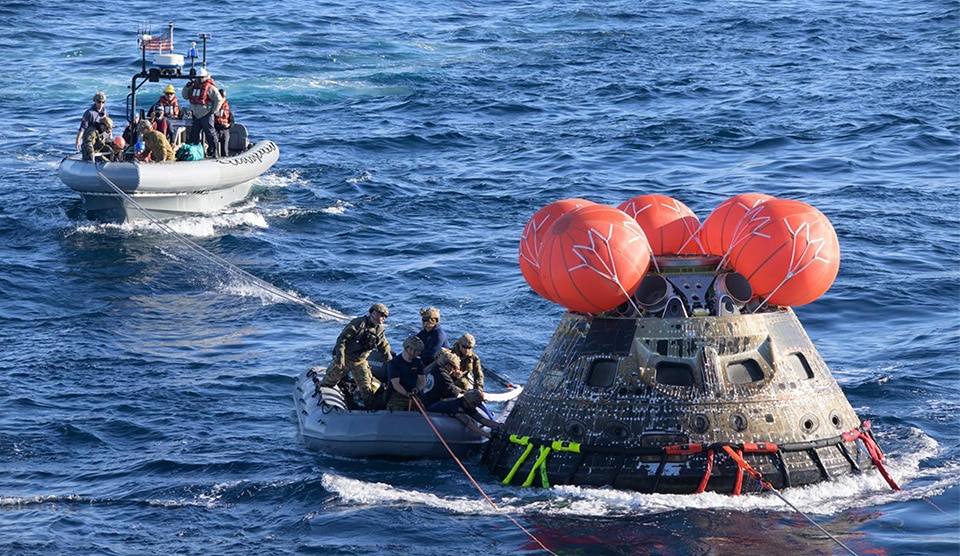 La capsule Orion plus endommagée que prévu par la mission Artemis I