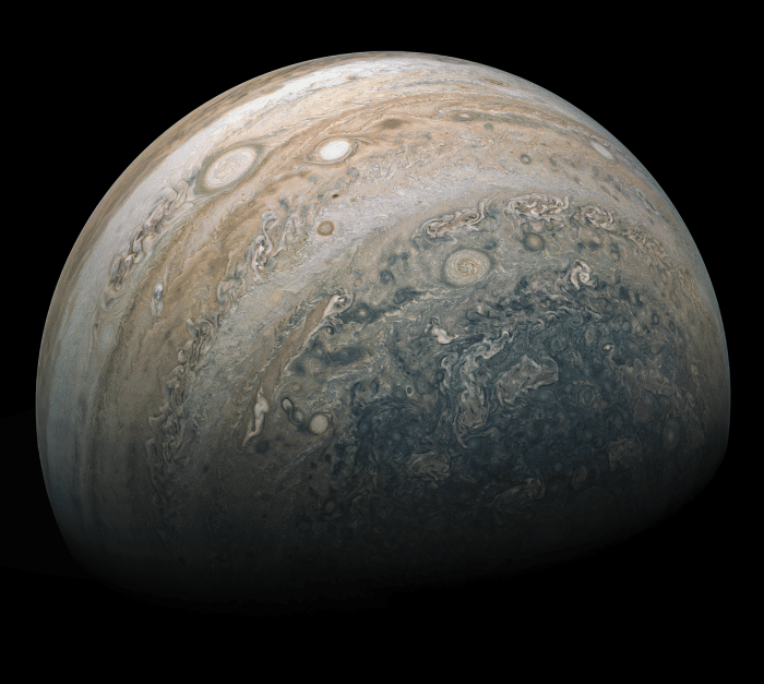JUPITER PAR LA SONDE JUNO