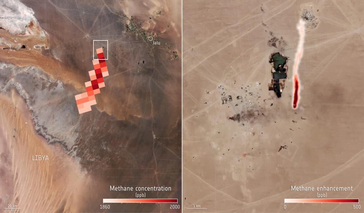 Effet de serre : Les satellites Sentinel cartographient les gros émetteurs de méthane