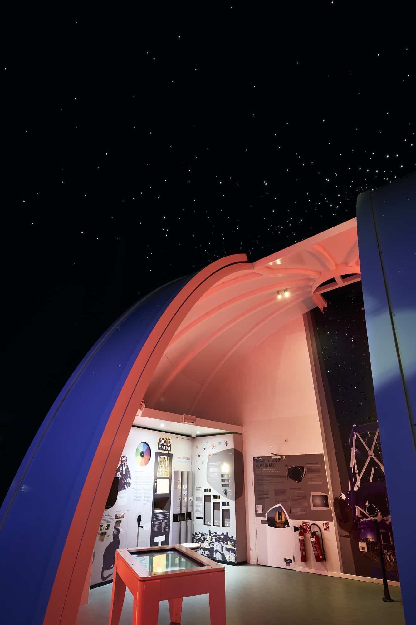 L'intérieur de l'observatoire