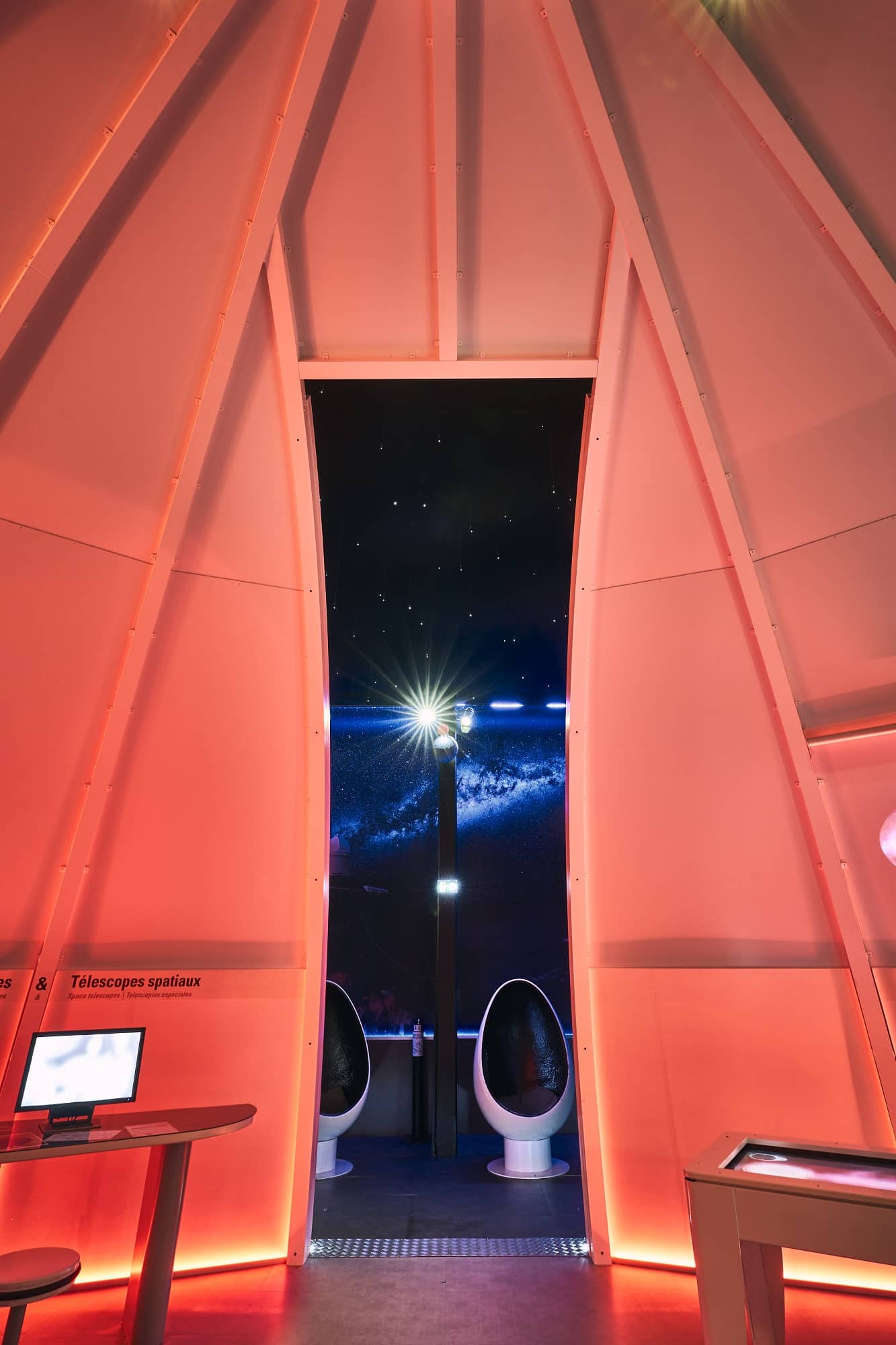 vue de l'intérieur de l'bservatoire