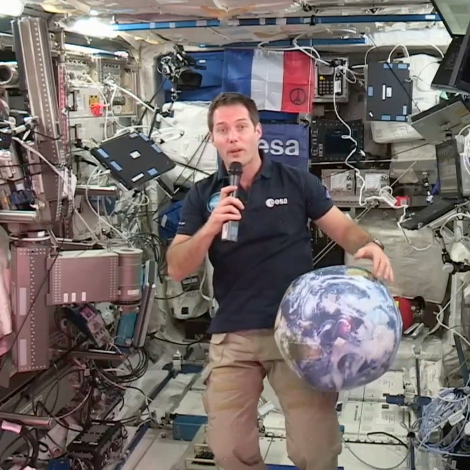 1ère conférence de presse de Thomas Pesquet depuis l&rsquo;ISS