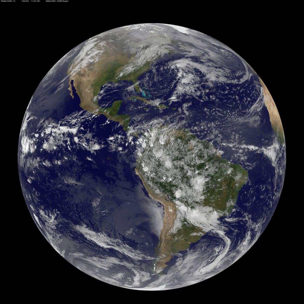Vue satellite de la Terre
