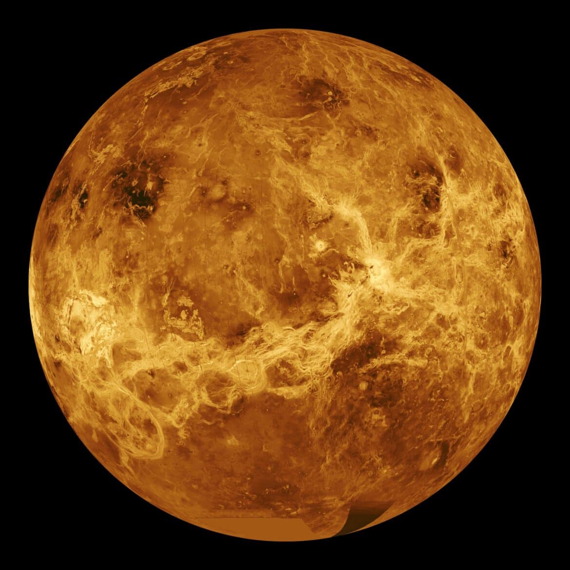 Vénus vue de l'espace